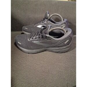 Brooks Ghost 14 Road Running Shoes Women's Size US 9B‎ Black On Black Lace Up